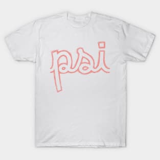 Psi Cursive Greek Letter T-Shirt